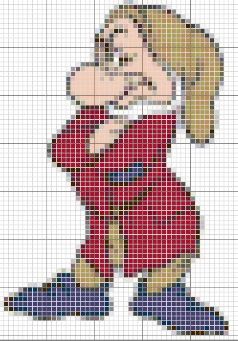 Schema punto croce Brontolo2