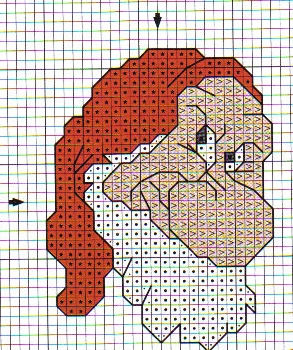 Schema punto croce Brontolo4