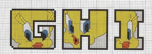 Schema punto croce Ghi