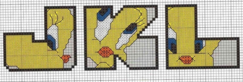 Schema punto croce Jkl