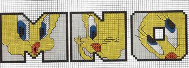 Schema punto croce Mno