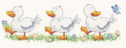 Schema punto croce Paperelle