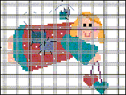 Schema punto croce angelico