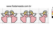 Schema punto croce Bordura-angeli