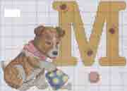 Schema punto croce m cane