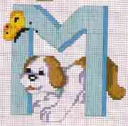 Schema punto croce m cane2