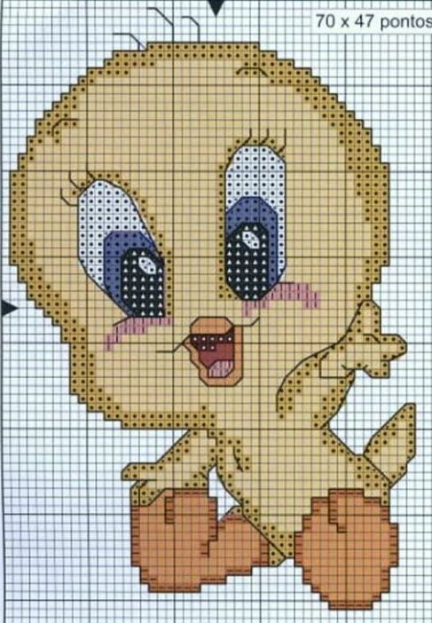 Schema punto croce Titti2