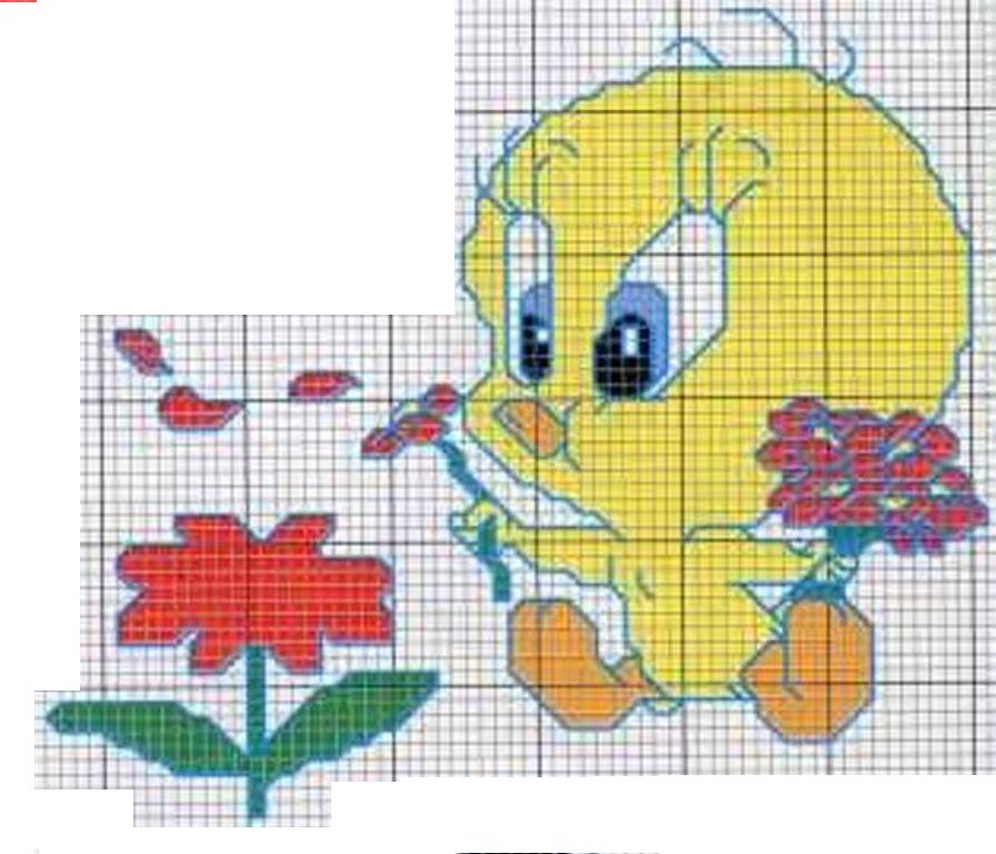 Schema punto croce Titti3