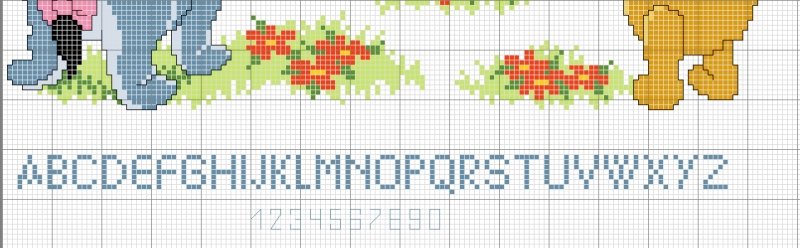 Schema punto croce Winnie2