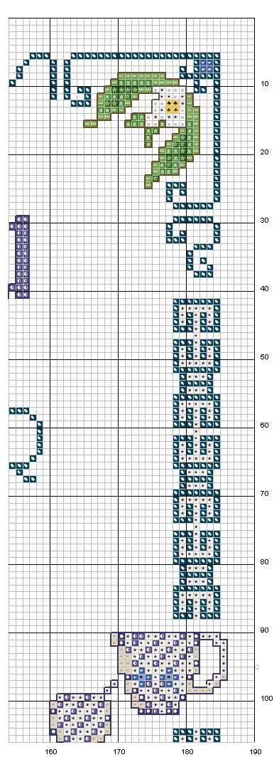 Schema punto croce Alfabeto the 2
