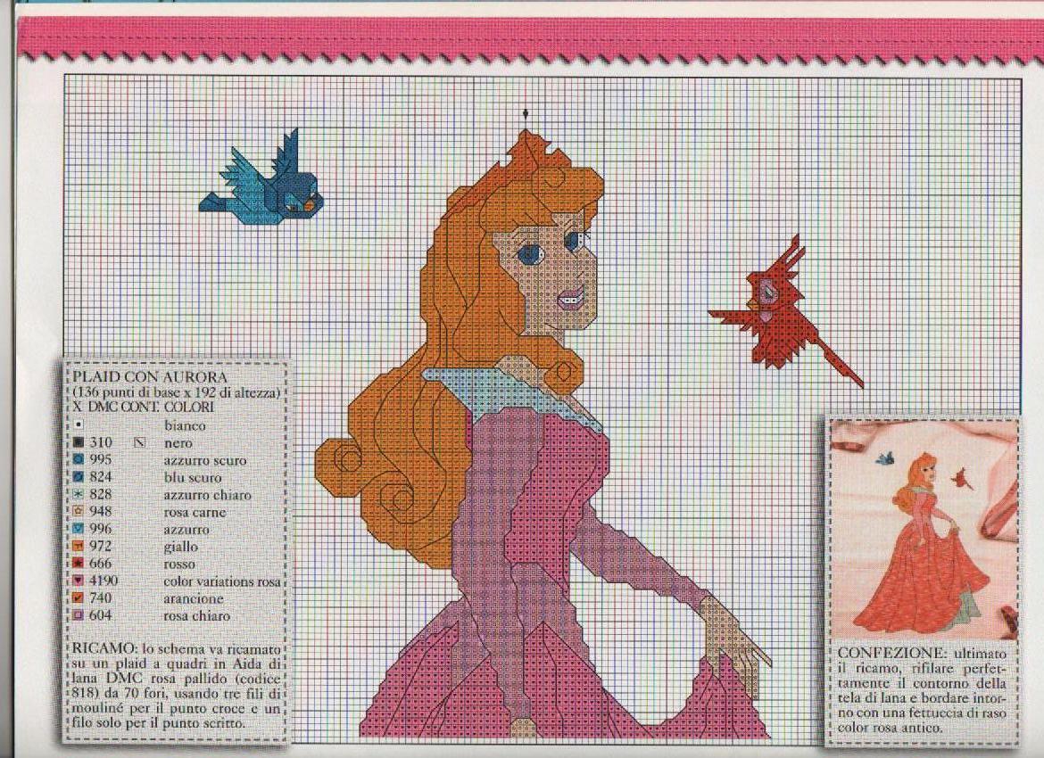 Schema punto croce Aurora 1