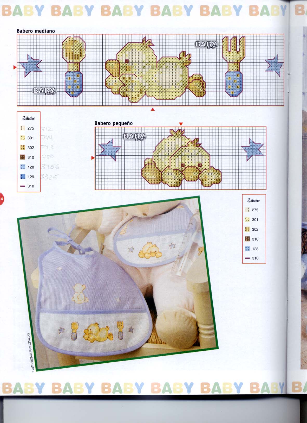 Schema punto croce Baberos