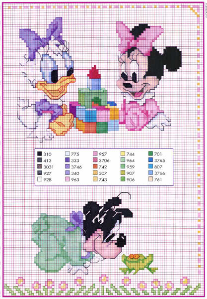 Schema punto croce Baby disney 14