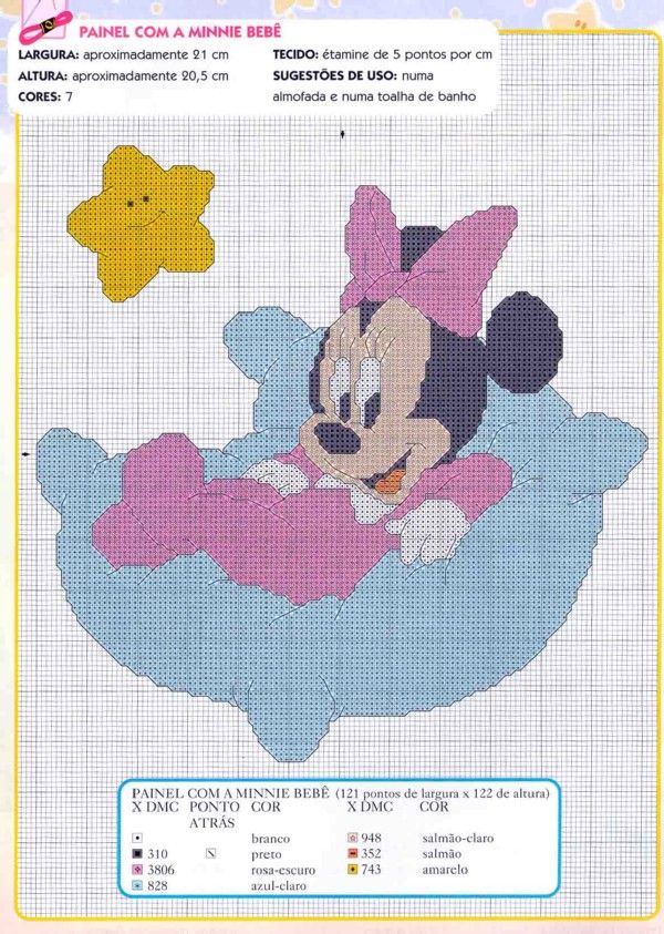 Schema punto croce Baby disney 19