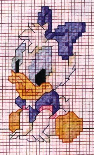 Schema punto croce Baby disney