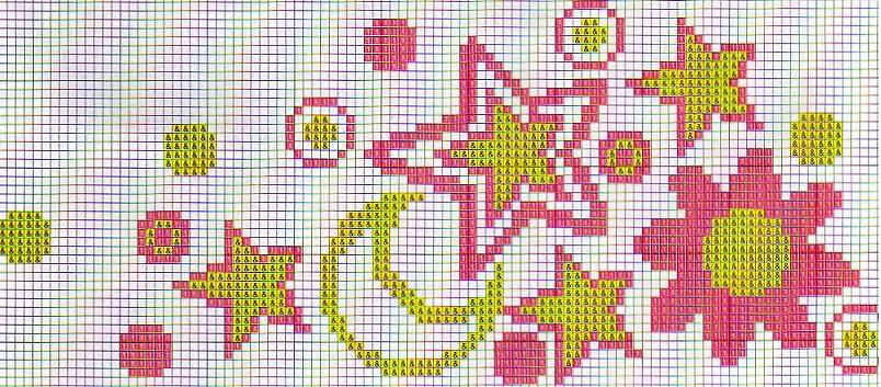 Schema punto croce Bordi 11