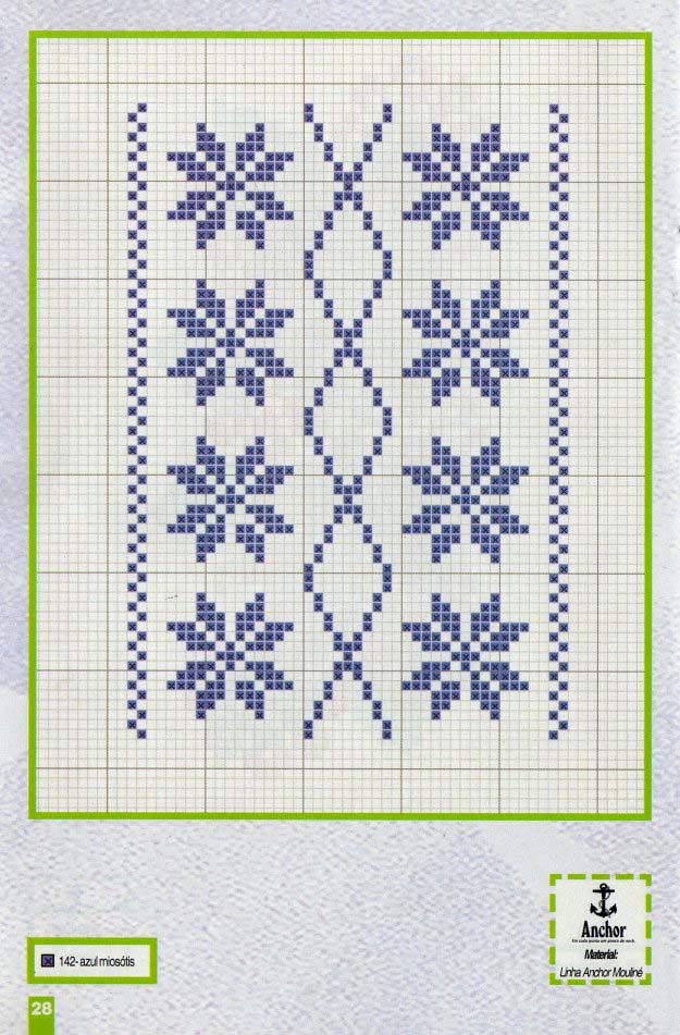 Schema punto croce Bordi 3