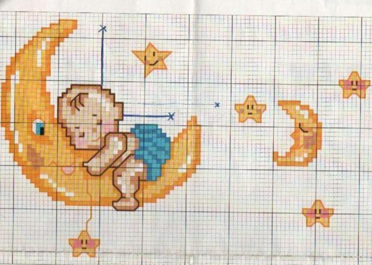 Schema punto croce Cielo 11