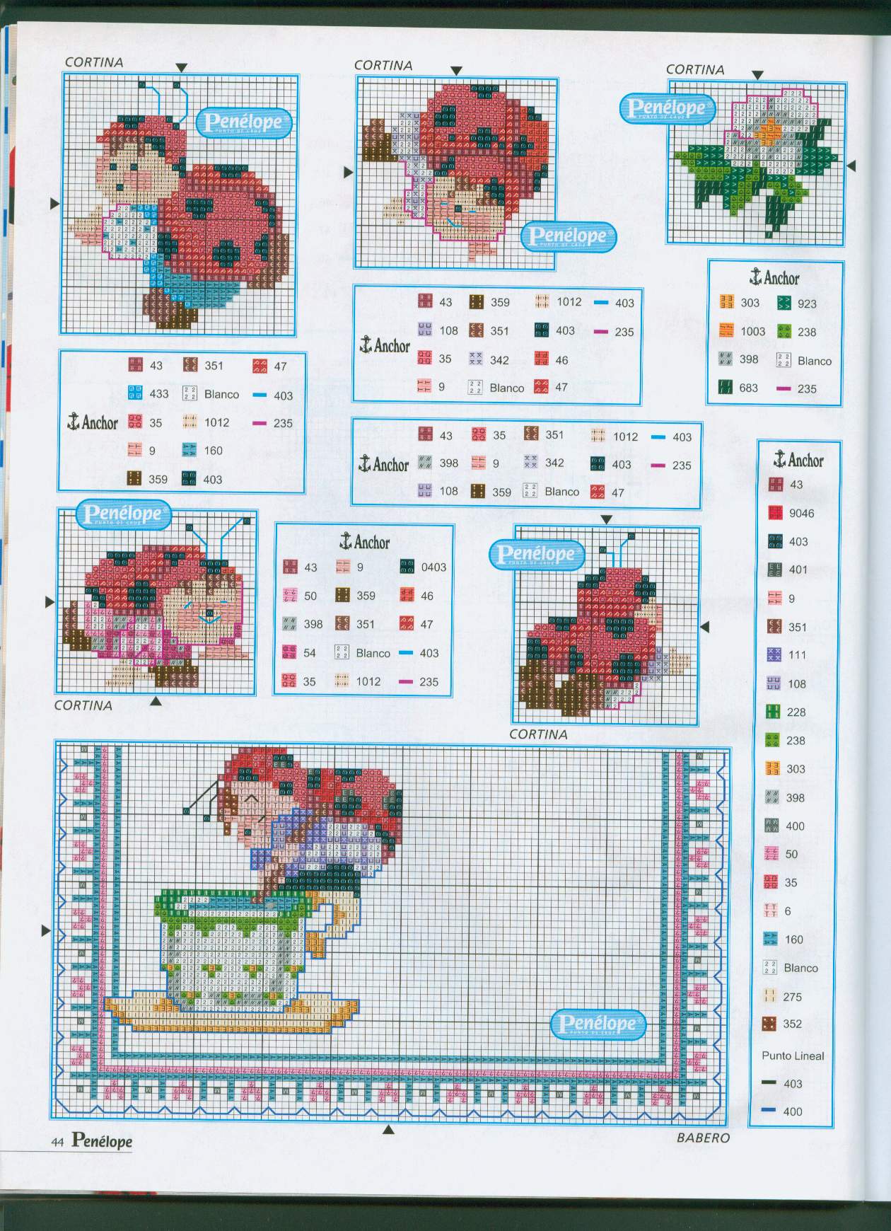 Schema punto croce Coccinella 2