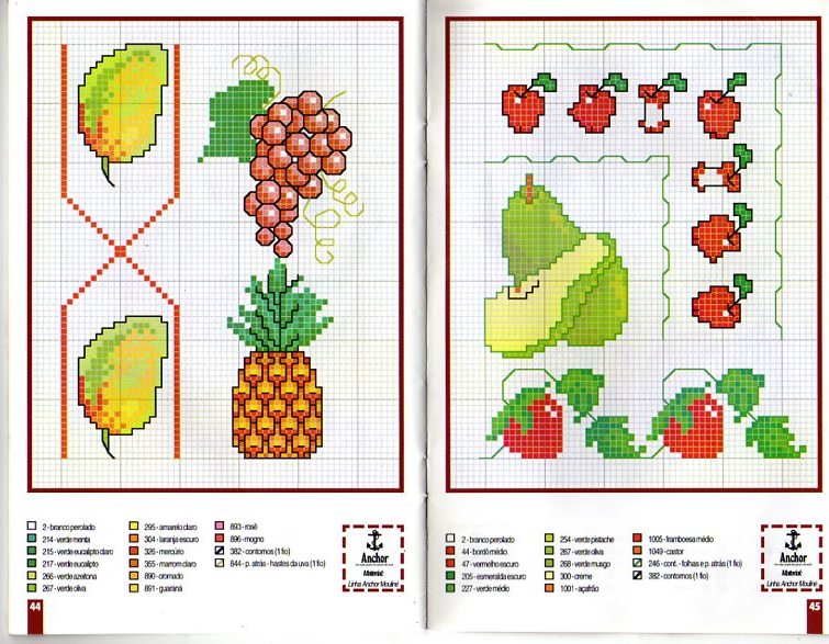 Schema punto croce Frutta 3