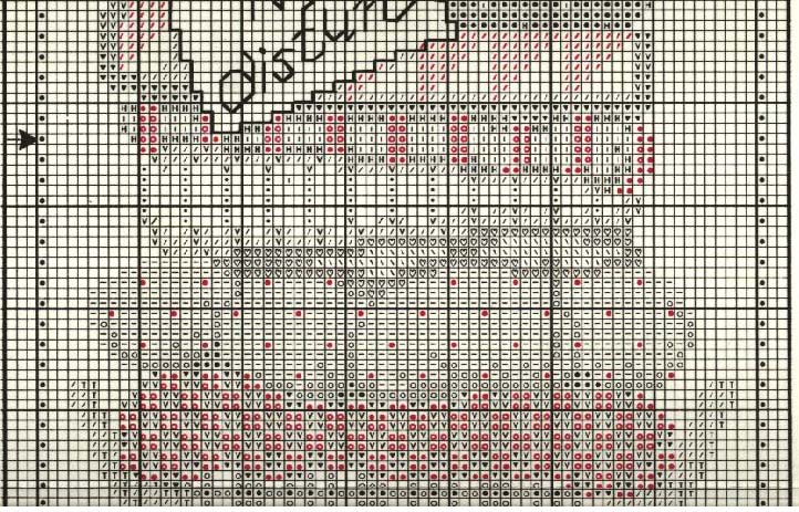 Schema punto croce Gatto che dorme 2