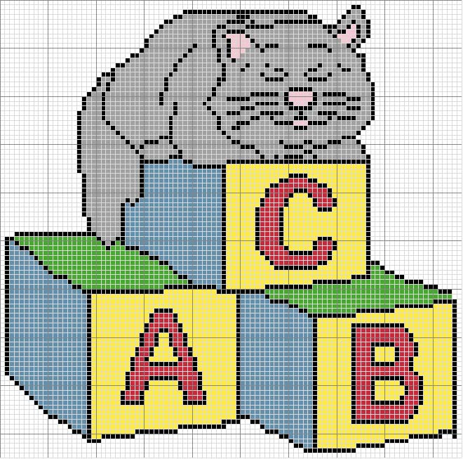 Schema punto croce Gattp 4