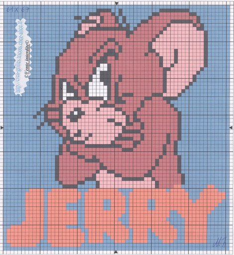 Schema punto croce Jerry