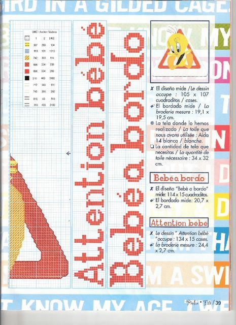 Schema punto croce Looney toones 2