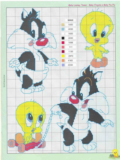 Schema punto croce Looney tunes 4