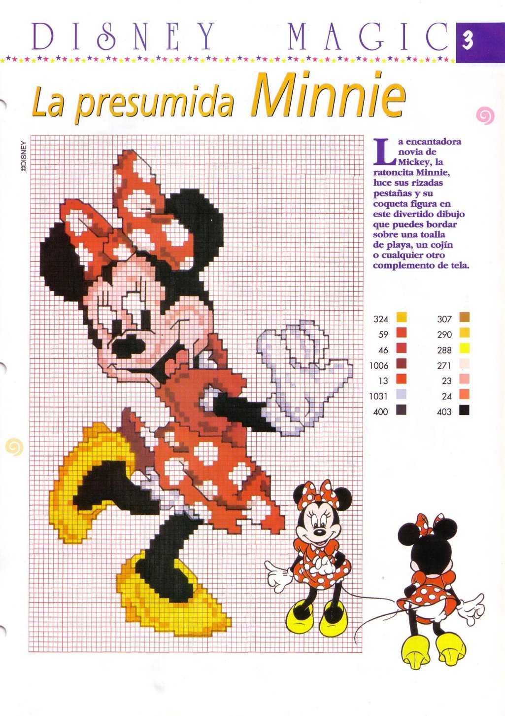 Schema punto croce Magica minnie