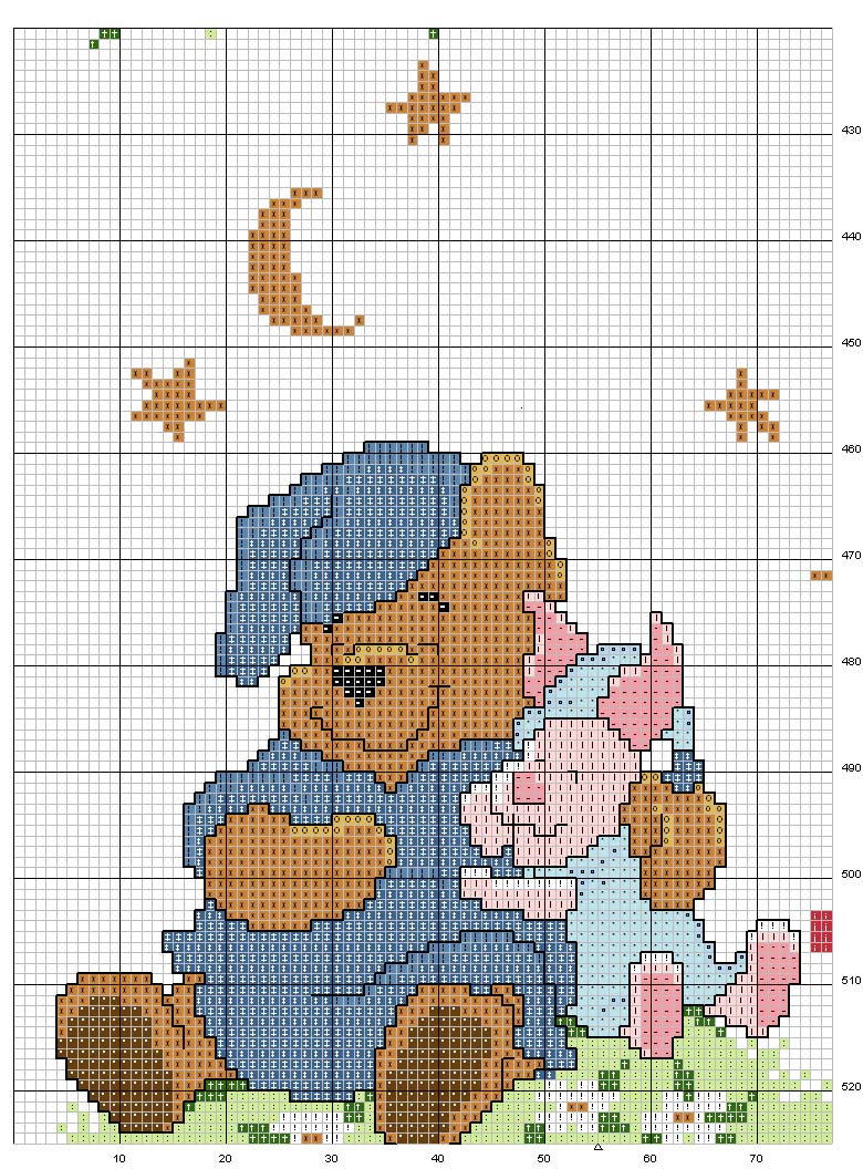 Schema punto croce Metro winnie