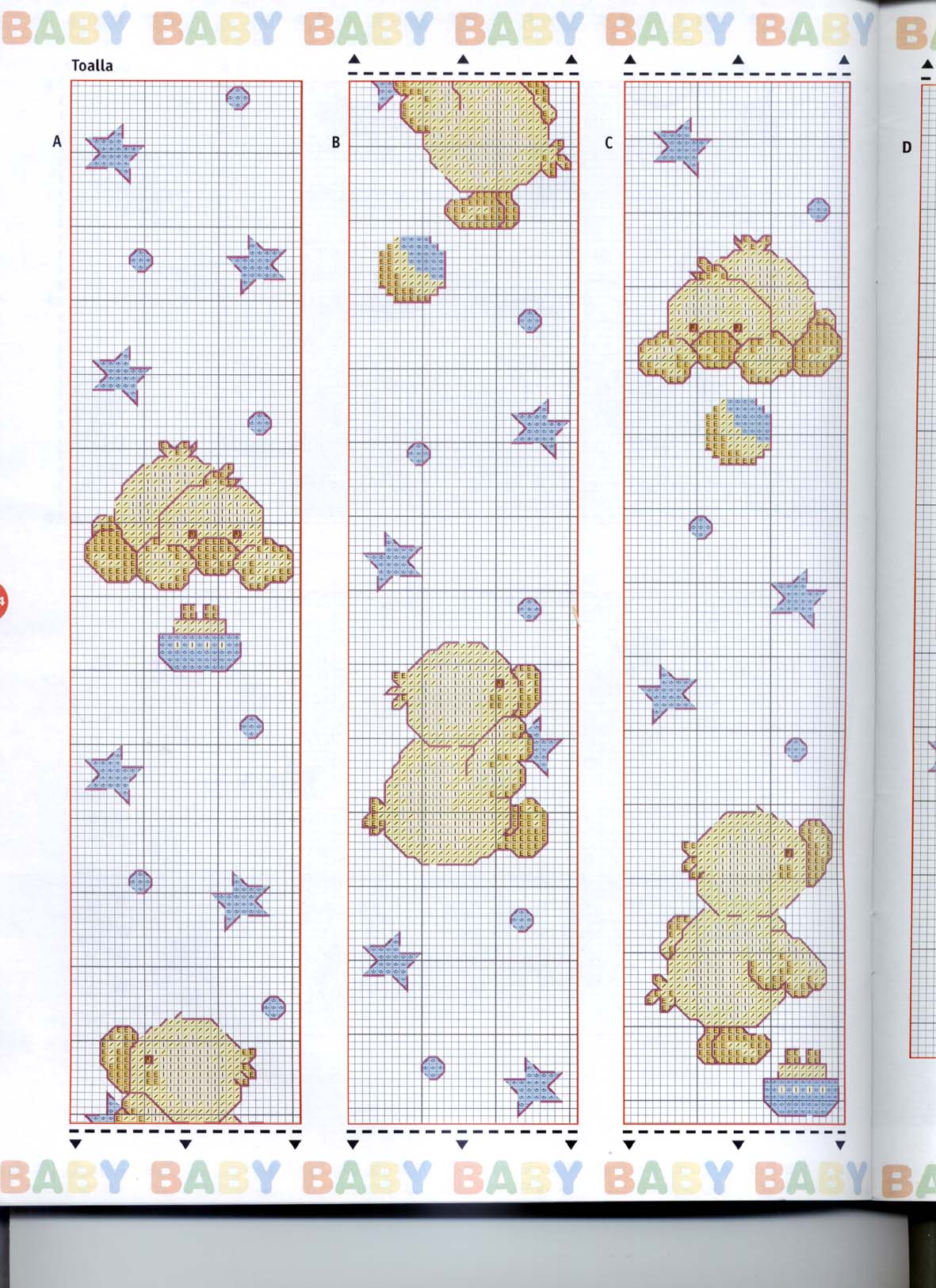 Schema punto croce Motivi stelle 9