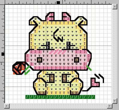 Schema punto croce Muccotta