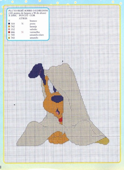 Schema punto croce Pluto coperto