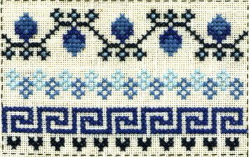 Schema punto croce Ricamo bordo