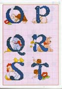 Schema punto croce Alfabeto-animaletti-3