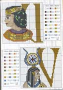 Schema punto croce Alfabeto-egizio-uv