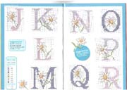 Schema punto croce Alfabeto-margherite-2