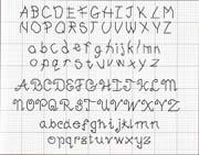 Schema punto croce Alfabeto-punto-filza