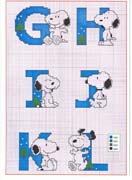 Schema punto croce Alfabeto-snoopy-natale-2