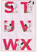 Schema punto croce Alfabeto-snoopy-natale-4