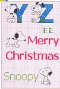 Schema punto croce Alfabeto-snoopy-natale-5