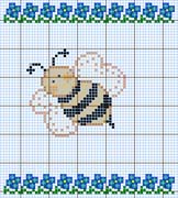 Schema punto croce Ape