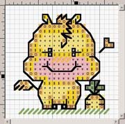 Schema punto croce boo