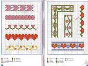 Schema punto croce bordi 5