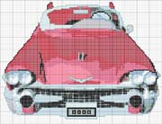 Schema punto croce cadillac