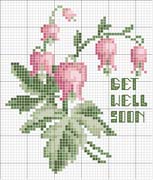 Schema punto croce cartolina well