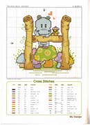 Schema punto croce chart h