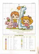 Schema punto croce chart l