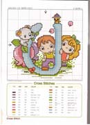 Schema punto croce chart u